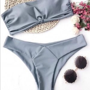 Knot Bandeau Bikini Set